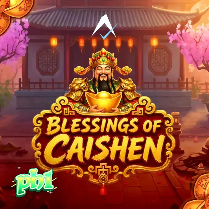 Blessings of Caishen slot game interface na may multiplier wilds